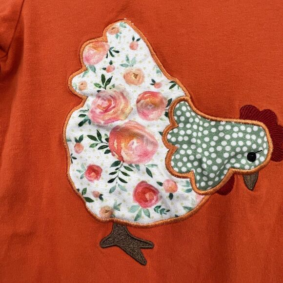 Marie Nicole Ruffle Chicken Long Sleeve Romper Infant Size 6-12 months - Picture 5 of 5